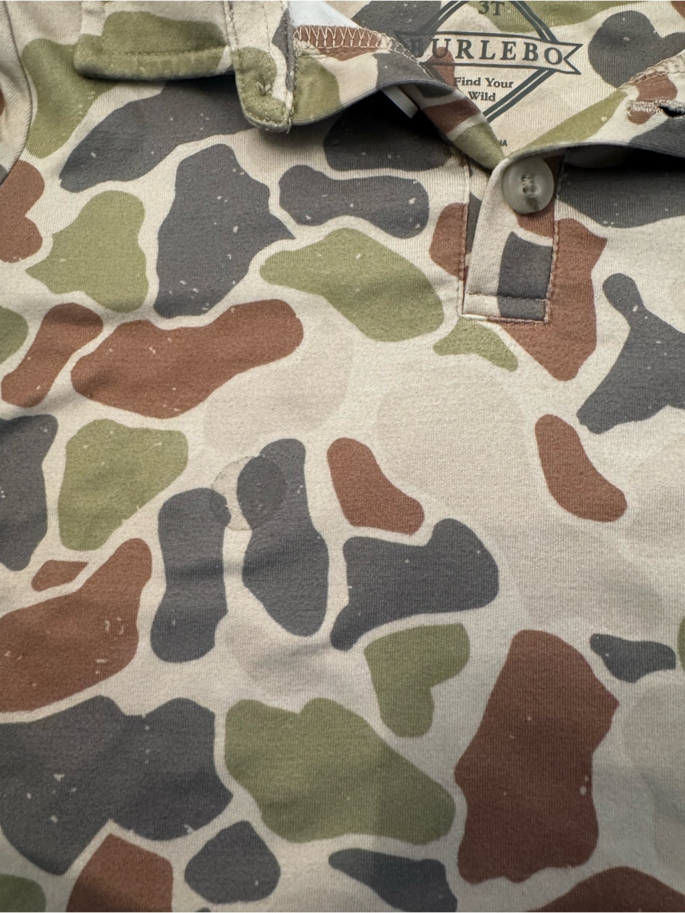 BURLEBO Camo Polo Toddler - Picture 3 of 3